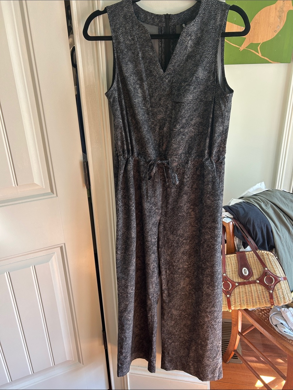 XS Petite Athleta Dark Gray Sleeveless Jumpsuit. Never worn.